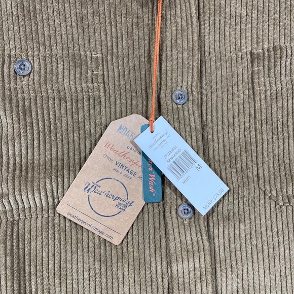 Weatherproof Mens Medium Kangaroo Comfort Thick Corduroy Button Shirt NEW - Picture 4 of 10